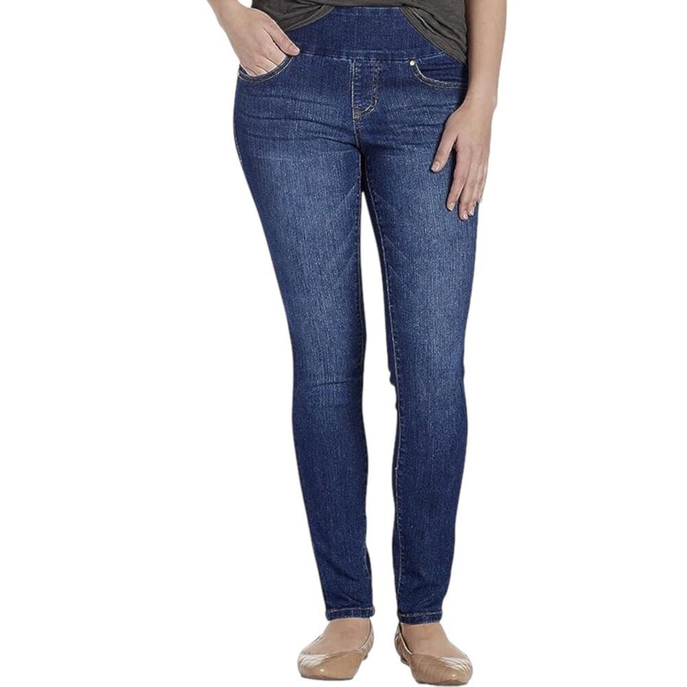 JAG Blue Medium Wash High-Rise Pull On Skinny Jeans, W30